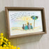 Custom Name Family Portrait Sea Glass Framed Art - image 5