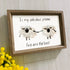 "To My Fabulous Friend" Cute Sheep Sea Glass Framed Art - image 0