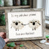 "To My Fabulous Friend" Cute Sheep Sea Glass Framed Art - Retro White - 6" X 8" - image 11