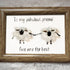"To My Fabulous Friend" Cute Sheep Sea Glass Framed Art - image 5