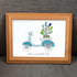 Life is a Beautiful Ride Scooter & Flower Sea Glass Framed Art - image 4
