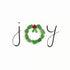 JOY Green Wreath Wishing Holiday Sea Glass Framed Art - image 2
