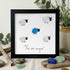 "You Are Unique" Sheep Motivational Sea Glass Framed Art - Black - 8" X 8" - image 6