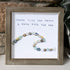 Coastal Wave Inspirational Quote Sea Glass Framed Art - image 2