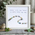Coastal Wave Inspirational Quote Sea Glass Framed Art - White - 8" X 8" - image 7