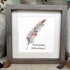 "Every Feather Holds a Dream" Sea Glass Framed Art - image 3