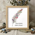 "Every Feather Holds a Dream" Sea Glass Framed Art - Oak - 8" X 8" - image 5