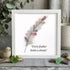 "Every Feather Holds a Dream" Sea Glass Framed Art - White - 8" X 8" - image 7