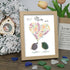 "Best Mom Ever" Birds Floral Heart Sea Glass Framed Art - Oak - 8" X 6" - image 6