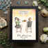 Personalized Anniversary Couple Toasting Sea Glass Framed Art - Black - 8" X 6" - image 8