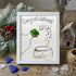 "Congratulations!" Champagne Toast Sea Glass Framed Art - White - 8" X 6" - image 9