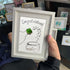 "Congratulations!" Champagne Toast Sea Glass Framed Art - image 0