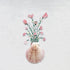 Pink Flowers In Scallop Shell Sea Glass Framed Art - image 2