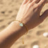 Mermaid Soul Sister Aqua Blue Sea Glass Bracelet - image 1