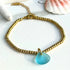 Mermaid Soul Sister Aqua Blue Sea Glass Bracelet - Blue - Style #2 - image 7