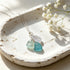 Timeless Tri-Color Sea Glass Cluster Necklace - Sky - image 5