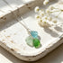 Timeless Tri-Color Sea Glass Cluster Necklace - Oasis - image 7