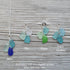 Timeless Tri-Color Sea Glass Cluster Necklace - image 2