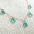 Artisan Crafted Sea Glass Multi-Charm Necklace - Aqua - image 7