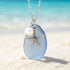 FREE Today: Artisanal Tumbled Teardrop Charm Sea Glass Necklace - Light Purple - image 8