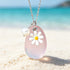 FREE Today: Artisanal Tumbled Teardrop Charm Sea Glass Necklace - Pink - image 6