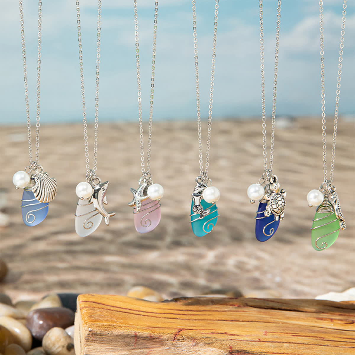 FREE Today: Coastal Animal Ocean-Themed Sea Glass Necklace - image 4