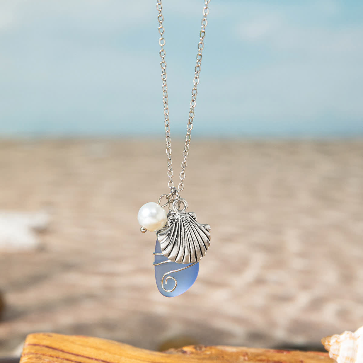 FREE Today: Coastal Animal Ocean-Themed Sea Glass Necklace - Shell - image 8