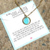 Circle Best Friend Handcrafted Sea Glass Necklace - Aqua - image 0