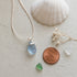 Round Boho Ocean Inspired Sea Glass Drop Necklace - image 4