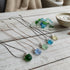 Round Boho Ocean Inspired Sea Glass Drop Necklace - image 12