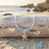 FREE Today: Ocean Breeze Turtle Charm Sea Glass Necklace - Silver - image 0