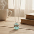 FREE Today: Silver Dragonfly Charm Aqua Sea Glass Necklace - image 7