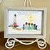 Custom Name Our Family By The Shore Sea Glass Framed Art - image 0