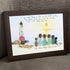 Custom Name Our Family By The Shore Sea Glass Framed Art - image 4