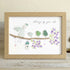 Angel & Bird Always By Your Side Sea Glass Framed Art - Oak - 6" X 8" - image 8