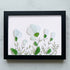 White Sea Glass Flower Bouquet Framed Art - Black - 6" X 8" - image 11