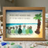 Custom Name The Best Family Memories Sea Glass Framed Art - Walnut Brown - 6" X 8" - image 10