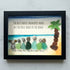 Custom Name The Best Family Memories Sea Glass Framed Art - Black - 6" X 8" - image 11