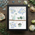 Blue Blossoms & Guardian Angel Sea Glass Framed Art - Black - 8" X 6" - image 8