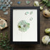 Wishes Take Flight Dandelion Sea Glass Framed Art - Black - 8" X 6" - image 8