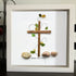 Bless This Home Cross & Vines Sea Glass Framed Art - image 4