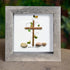 Bless This Home Cross & Vines Sea Glass Framed Art - image 6