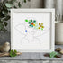 Graceful Blooms Lady Portrait Sea Glass Framed Art - White - 8" X 8" - image 10