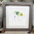 Graceful Blooms Lady Portrait Sea Glass Framed Art - image 5