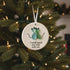 Cat Couple Round-Shaped Sea Glass Hanging Ornament - image 4