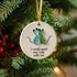 Cat Couple Round-Shaped Sea Glass Hanging Ornament - image 3