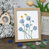Forget Me Not Flower And Birds Sea Glass Framed Art - Oak - 8" X 6" - image 9