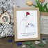 Flower For Mom Sea Glass Framed Art - Oak - 8" X 6" - image 9