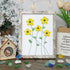 Handcrafted Yellow Flower Sea Glass Framed Art - Retro White - 8" X 6" - image 12