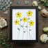 Handcrafted Yellow Flower Sea Glass Framed Art - Black - 8" X 6" - image 10